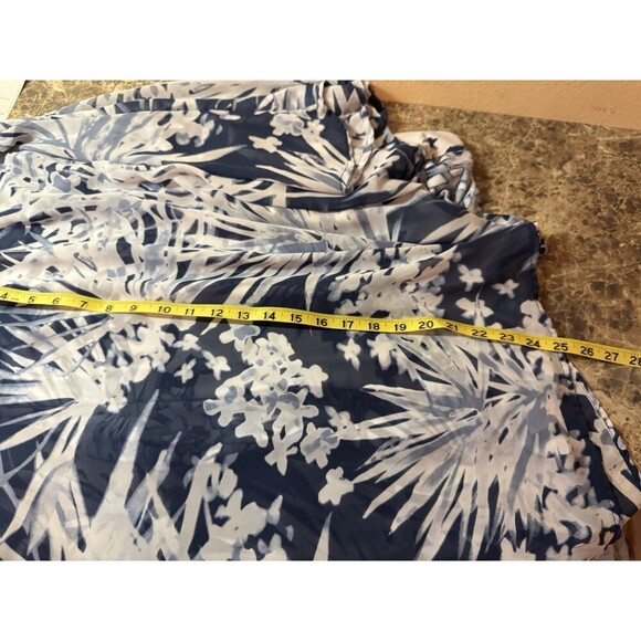 Chicos Easywear Women’s 3 US XL Layered Chiffon Kimono Style Casual Tunic Top - Picture 11 of 14